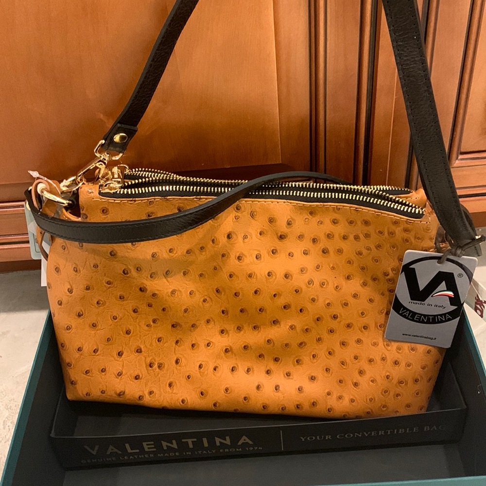 Valentina leather clutch NEW